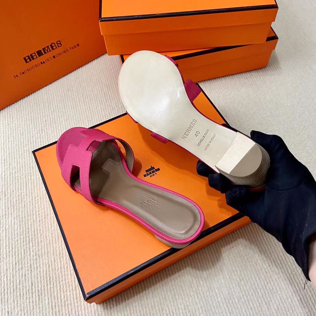 에르메스 올수공 오아시스 슬리퍼 샌들 앱송 32